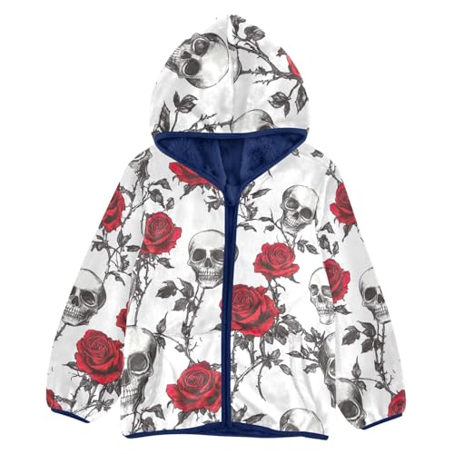 CHIFIGNO Cute Boys Zip up Hoodie Printed Boys Jackets Winter Coats for Boys with Pockets for Toddler and Kids
