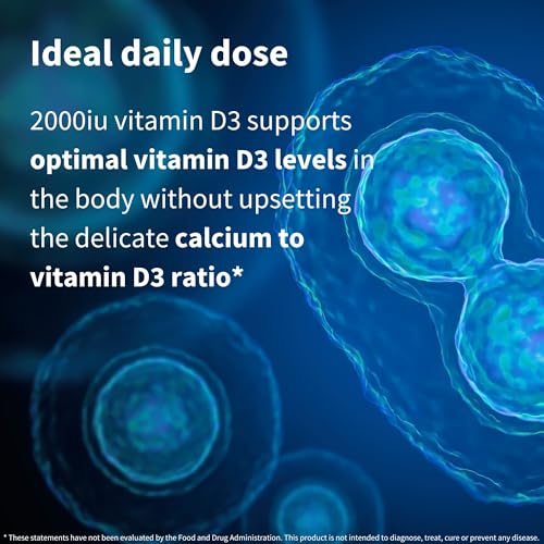 Igennus Daily Vitamin D3 2000iu, 50 mcg, Clean Label, 365 Small Tablets, 1-Year Supply, Vegetarian Cholecalciferol Vitamin D Supplement - Image 4