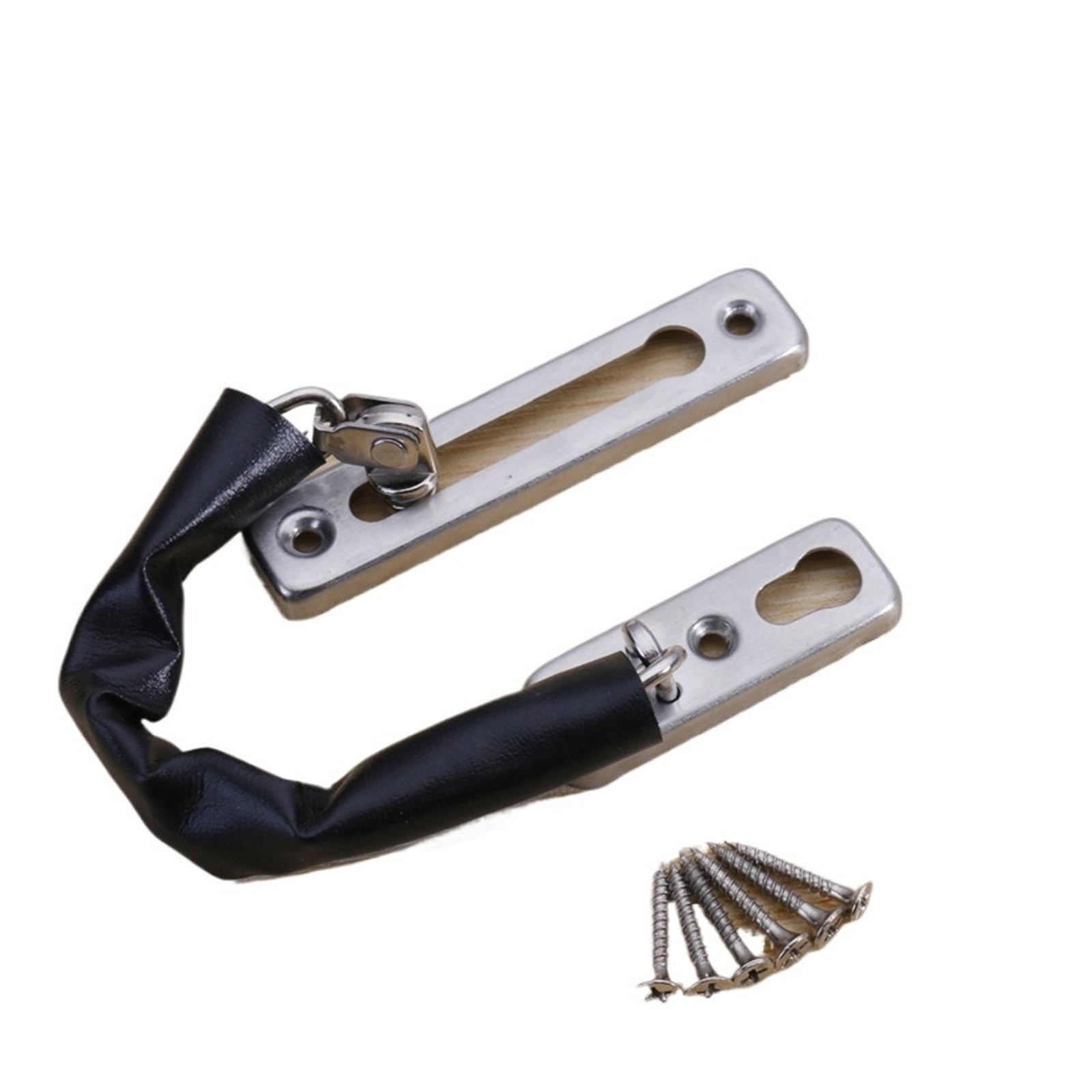 1/2/3pcs Stainless Steel Hotel Door Chain Latch Safety Guard Security Lock Limiter Tools Hardware for Home for Door(Silver,1 PCS)