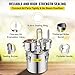 VEVOR Alcohol Still 8GAL/30L, Alcohol Distiller with Thumper Keg, Distillery Kit for Alcohol with Copper Tube & Build-in Thermometer & Water Pump