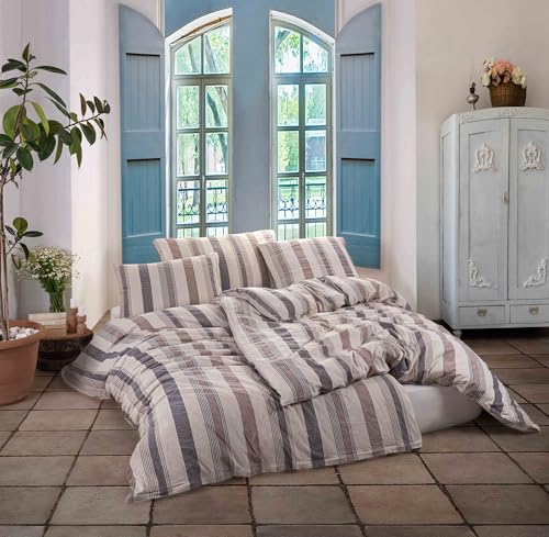 KK SHOPPING Versandhandel Klaus Kolodzie Leinen Bettwäsche Set 135x200 cm 2-teilig