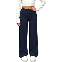 Girls Wide Leg Sweatpants High Waist Lightweight Activewear Pants Casual Relaxed Fit Comfy Trackpants for Teens 5-15Y
