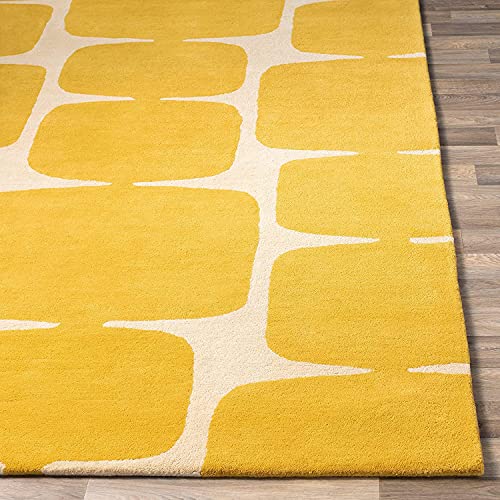 Image of Mordern Design Handmade Tufted Carpet Pure Woollen Export Quality Carpet for Living Room, Bedroom Hall [ Size 6 x 6 Square, Color Multi B3 ]