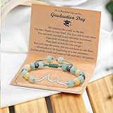 TTPSRY Pulsera Ola Marina Piedra Natural Jaspe Ajustable Cuentas Redondas...