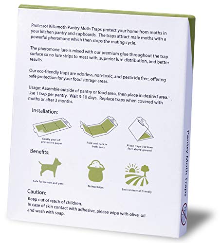 Superior Pantry Moth Traps With Pheromones Prime | No Insecticides | Safe, Non-Toxic And Child And Pet Friendly | Superior Attractant - 6 Traps #TOP3