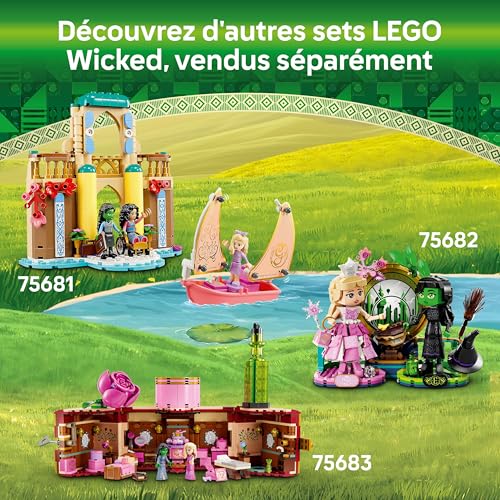 LEGO Wicked Bienvenue à Emerald City - Jouet Collector avec Une Tour, Glinda et Elphaba - Idée Cadeau Anniversaire pour Les Fans de la Comédie Musicale dès 9 Ans - Maisons de Poupée 75684