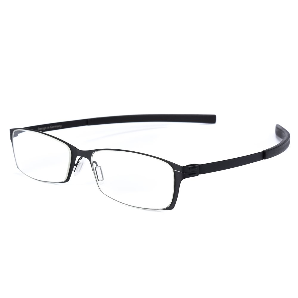 Anti Blue Light Straight Thin Stamped Metal Frame Reading Glasses Readers +1.5