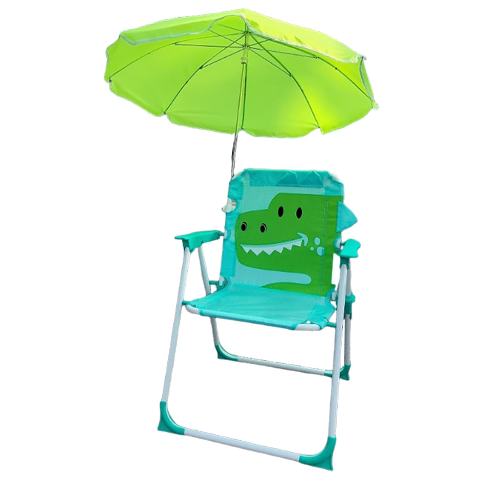 Generisch Sedia da campeggio per bambini, pieghevole, con ombrellone, leggera, per esterni, con ombrellone da spiaggia, per giardino, piscina, picnic, prato, parco escursioni