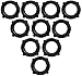 Garden Hose Washers Pack of 10. Made from Heavy Duty Rubber. Self Locking Tabs Keep Washer Firmly Set Inside Fittings