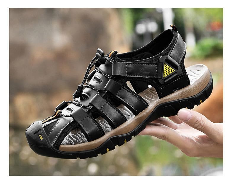 Men's Beach Water Shoes Closed Toe Hiking Fisherman Sport Outdoor Sandals2