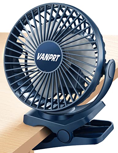Vanprt 5000Mah Clip On Fan, 6'' Portable Rechargeable Battery Fan cover