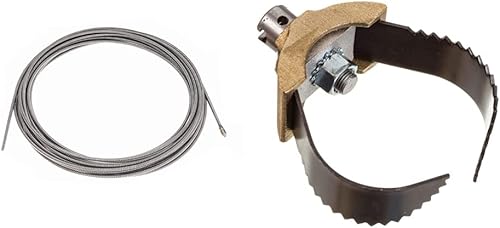 RIDGID 87582 C-32IW - Cable integral para heridas de 38 pulgadas x 75 pies y herramienta de limpieza de drenaje de 52822 modelo T-232 H-D de 3