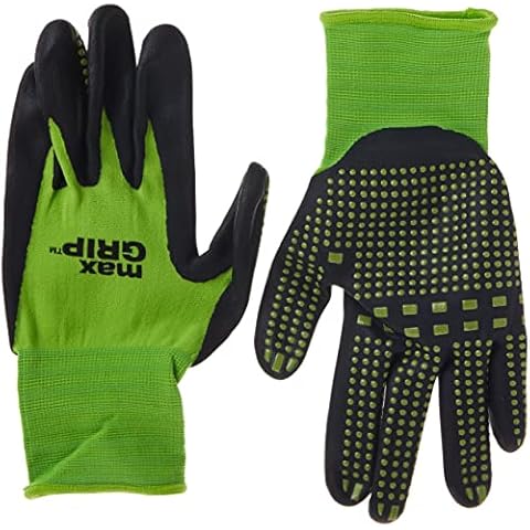 Midwest Gloves & Gear 93P06-SM-AZ-6 Max Grip, 6pr Pack, Ladies Green, Small Cover