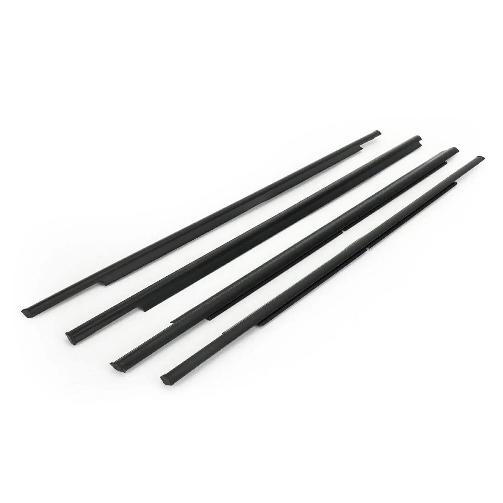 for Mitsubishi for Outlander 2007-2012 4Pcs Outer Window Weatherstrip Side Door Moulding Trim Beltline Molding