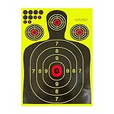 Shooting Targets 30PCS 12 x 18 Inches Reactive Splatter Paper Targets Self Adhesive Target Stickers