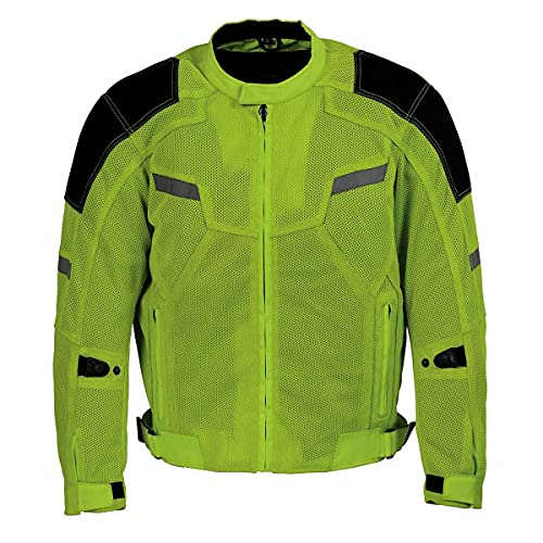 Image of Milwaukee Leather Men's CE Armored All-Season Motorcycle Jacket - 5X-Large | All Seasons, Impact Protection ,Textile Racer Design, Vented