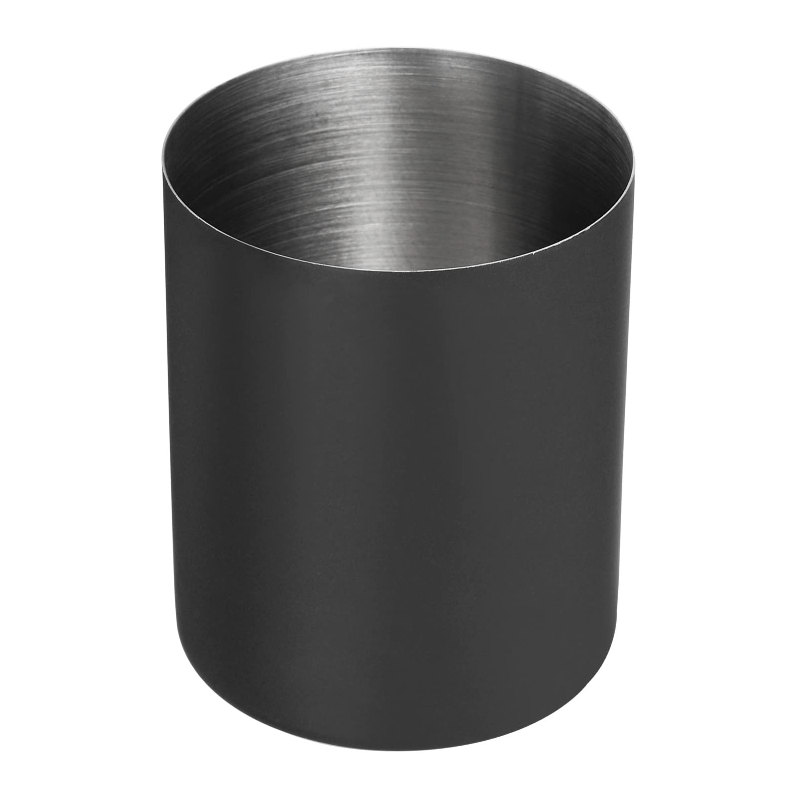 PATIKIL Pencil Holder, Pen Holder for Desk Stainless Steel Pencil Holders Cup Organizer Makeup Brush Holder for Desk Accessories Black