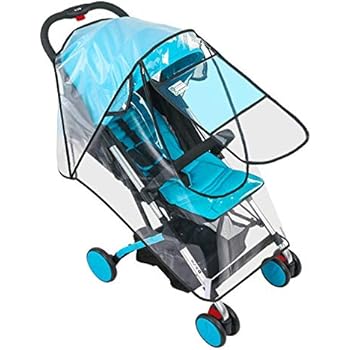 Amazon.com: Cubierta impermeable para cochecito con protector impermeable ligero universal contra la lluvia, viento, nieve, polvo para bebés como bebés de verano: Baby