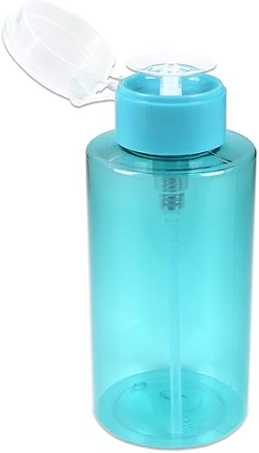 Vista 34 de PANA Dispensador con bomba de presión de 3 oz con tapón abatible recargable - Color: Transparente - Envase de viaje con cierre para cosméticos