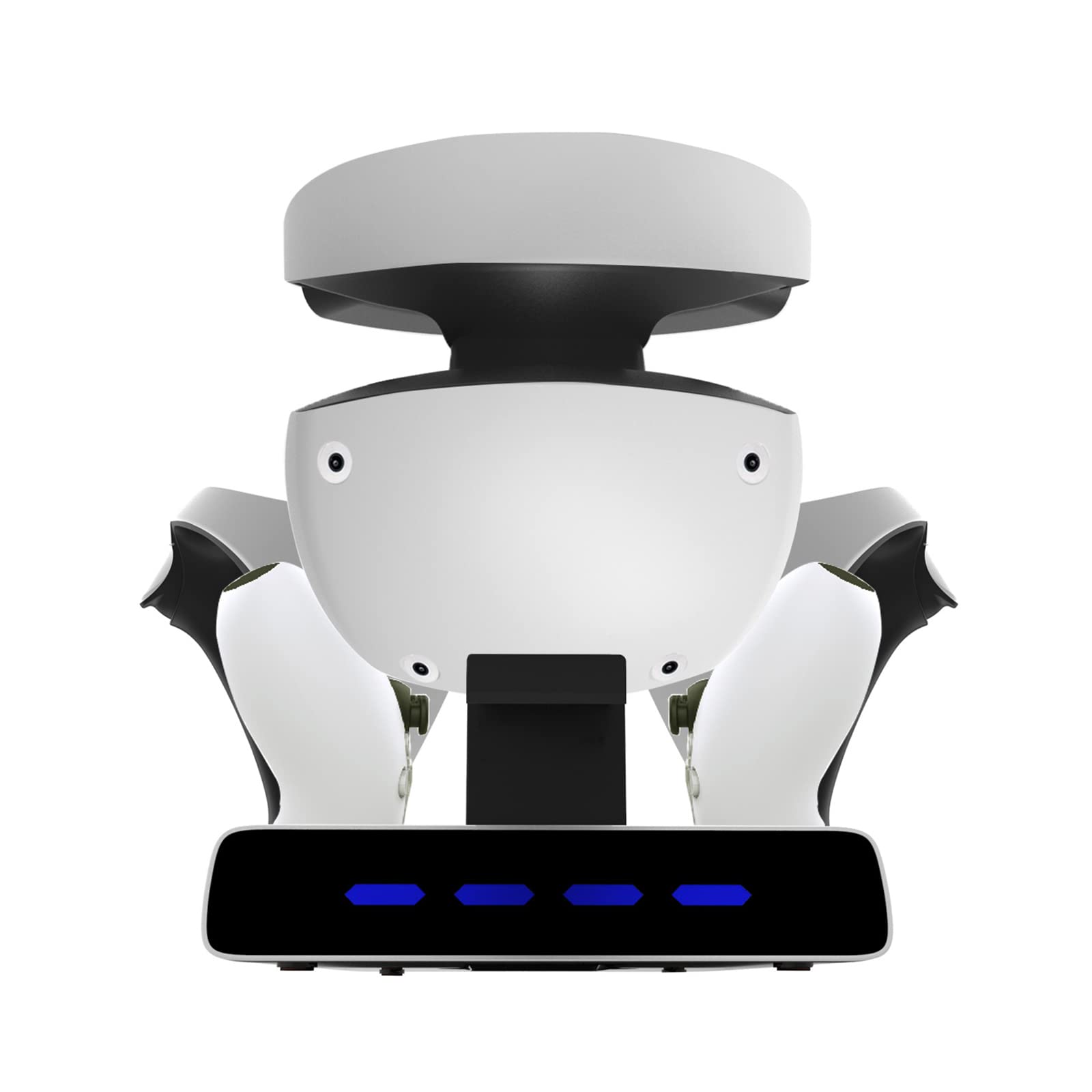 Controller-Ladestation mit VR-Headset-Display-Ständer, Controller-Ladestation & LED-Anzeigen, kompakte Größe Headset-Ständer Ladegerät