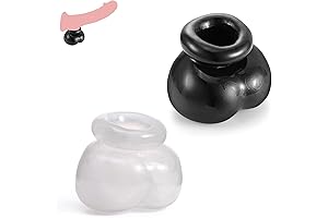 Male Chastity Device Set - CBT Testicle Bondage Bag Gear