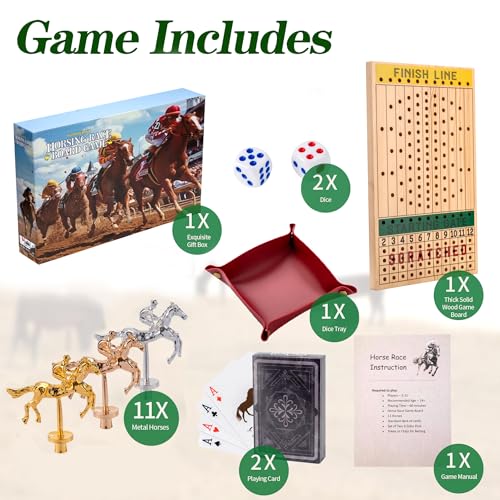 Juego de Mesa Horse Race Game Board para Adultos miniatura 4