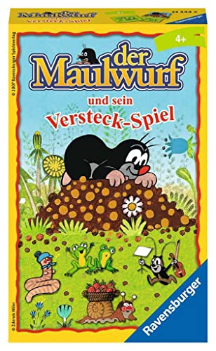 Ravensburger 23244 4 Mitbringspiele - Der Maulwurf und sein Versteck-Spiel