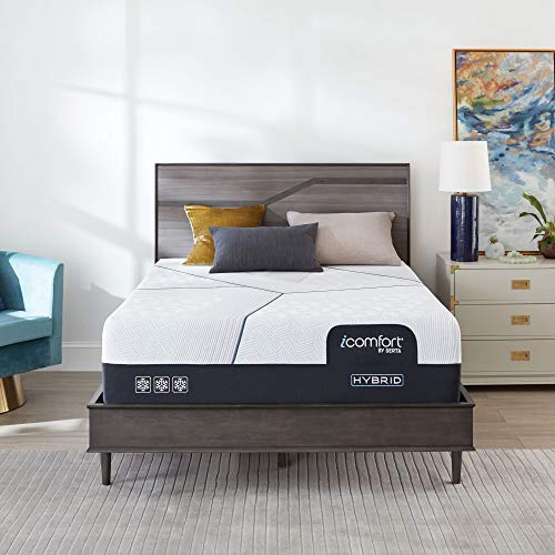 Serta Queen Hybrid CF3000 13.5 Inch Plush Mattress Amazon