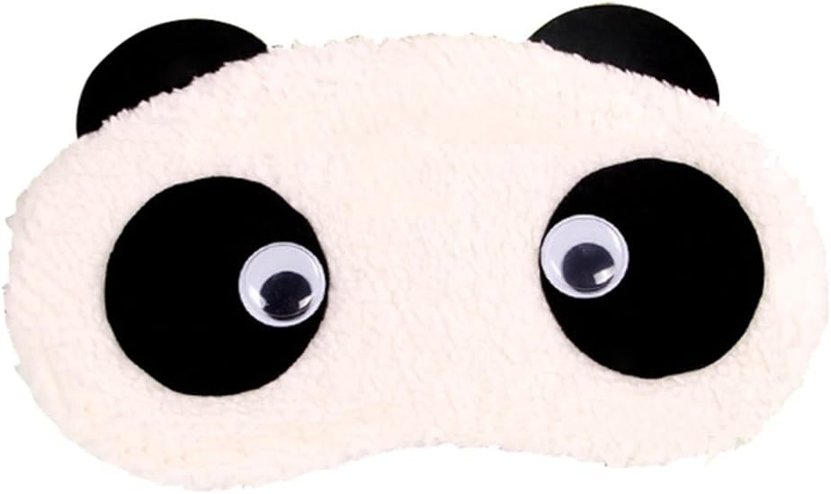 RemeeHiPlush Comfortable Cute Panda Eye Mask with Removeable Ice Bag Relieves Insomnia and Stress 6#