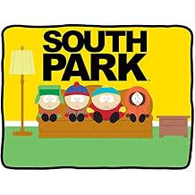 South Park Blanket | Southpark Blanket Collectible | Southpark Soft Fleece Throw | Featuring Kyle, Stan, Eric & Kenny! | 45 x 60 | Officially Licensed