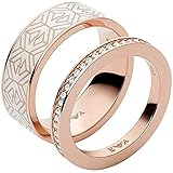 Material: Edelstahl Emporio Armani Damen Rose Gold Edelstahl Stack Ring