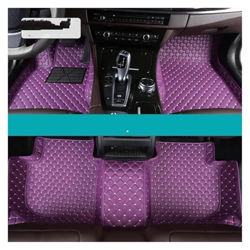 Tapis de sol voiture personnalisés de haute qualité violet pour Tesla Model 3