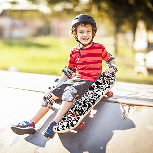 EBANKU 100 Stück Panda Aufkleber,Graffiti Vinyl Laptop Wasserflasche Aufkleber für Skateboard Gepäck Motorrad Fahrrad Snowboard Wasserdicht Aufkleber - Image 7