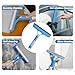 Shower Squeegee for Glass Doors,Household Window Mirror Squeegee for Bathroom Glass Tile Wall Car Spray Squeegee and Wipe Windows All-in-One(Blue)