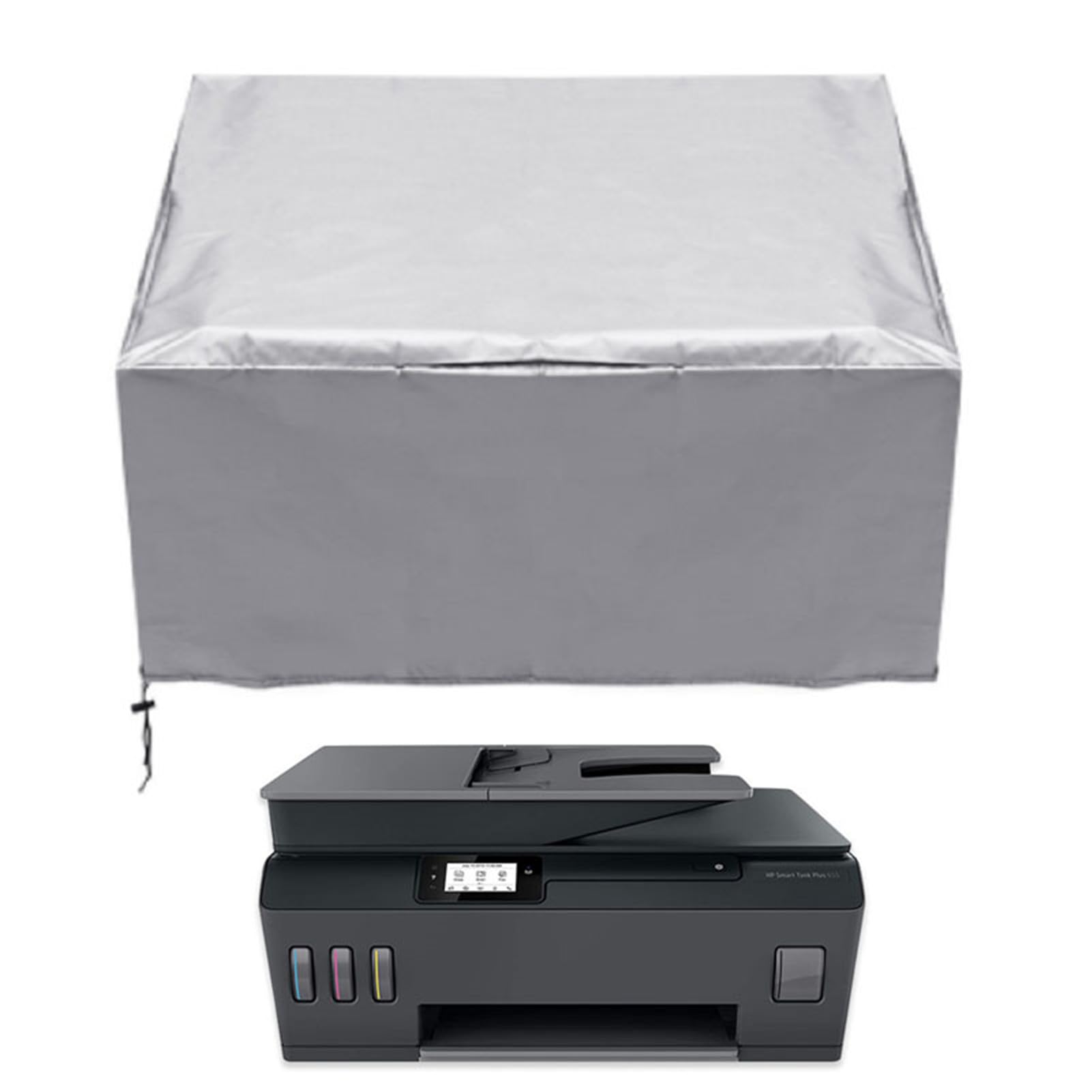Printer Dust Cover | Printer Dust Cover Case Protector | Waterproof and Anti-Static Cover Dust Cover Printer | Universal Printer Cover | Printer Protector (70x45x30cm,Silver)