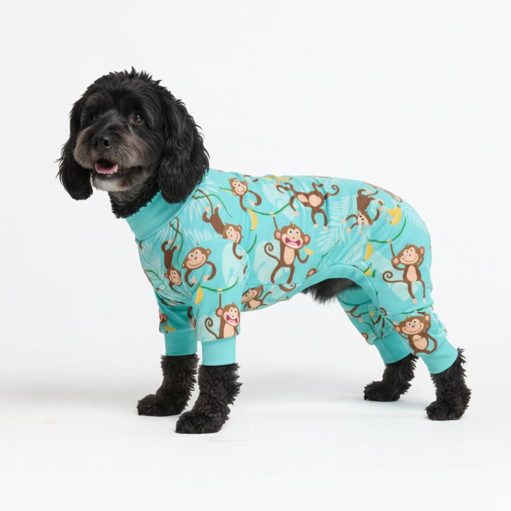 Spark Paws Dog Pajamas - Stretch Onesie Recovery Full Leg Surgery Suit PJS