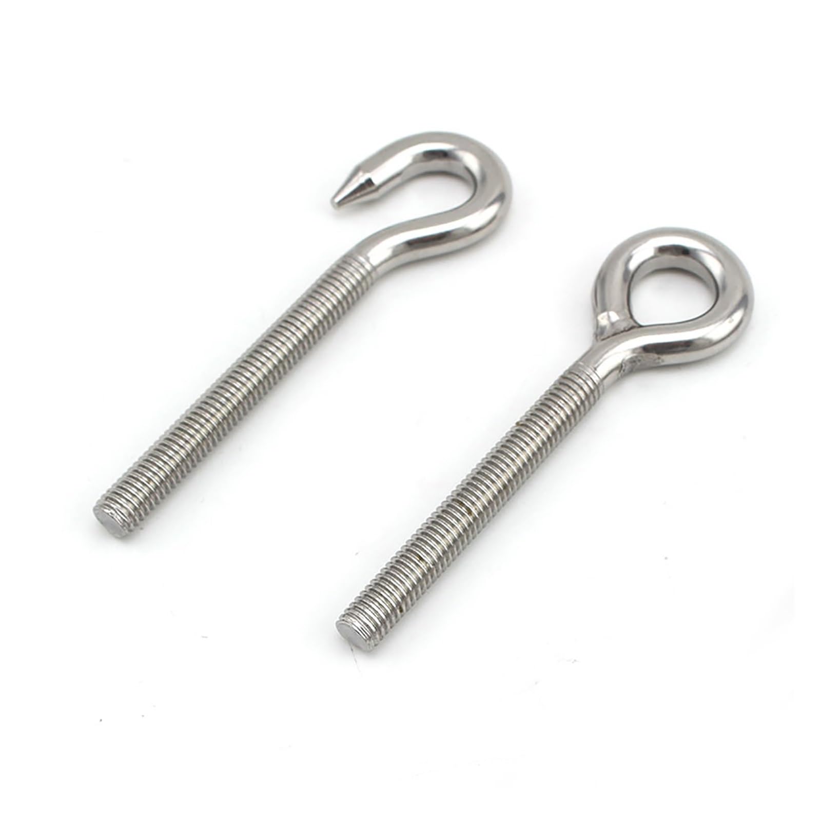 Tenditori in Acciaio Inox, 1 pz M4 M5 M6 M8 M12 M14 A2 304 in Acciaio Inossidabile Gancio Occhiello tenditore Fune Metallica tenditore di Tensione(M12)