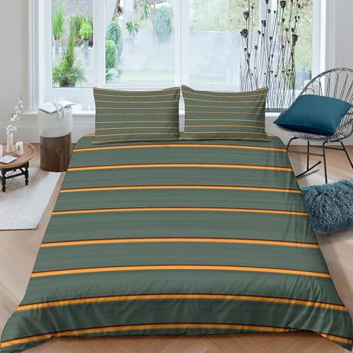 Housse de couette microfibre 135x200 rayures 3D design