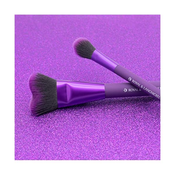 MODA-Royal-Langnickel-Insta-Glow-Make-up-Set-enthaelt-schnelle-Kontur-und-Highlight-Pinsel-Violett MODA Royal & Langnickel Insta-Glow Make-up-Set, enthält schnelle Kontur- und Highlight-Pinsel, Violett