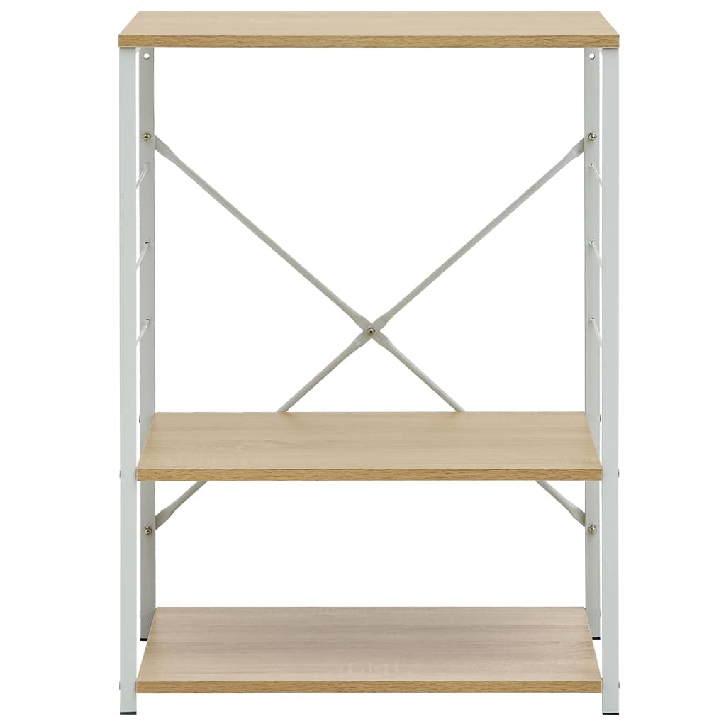 Generico Mobile Microonde Bianco Rovere 60x39,6x79,5cm Legno Multistrato,Bianco,9.3kg,288237