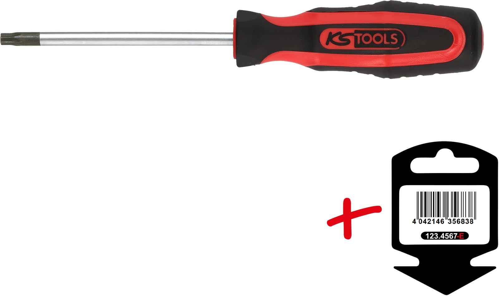 KS Tools 159.1056-E ERGOTORQUE+ Schraubendreher TX, Klar, T27 - Image 2