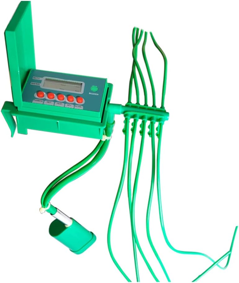 Automatic Micro Drip Irrigation Kit Watering Timer Irrigation Controller Watering System for Indoor Plants, Green