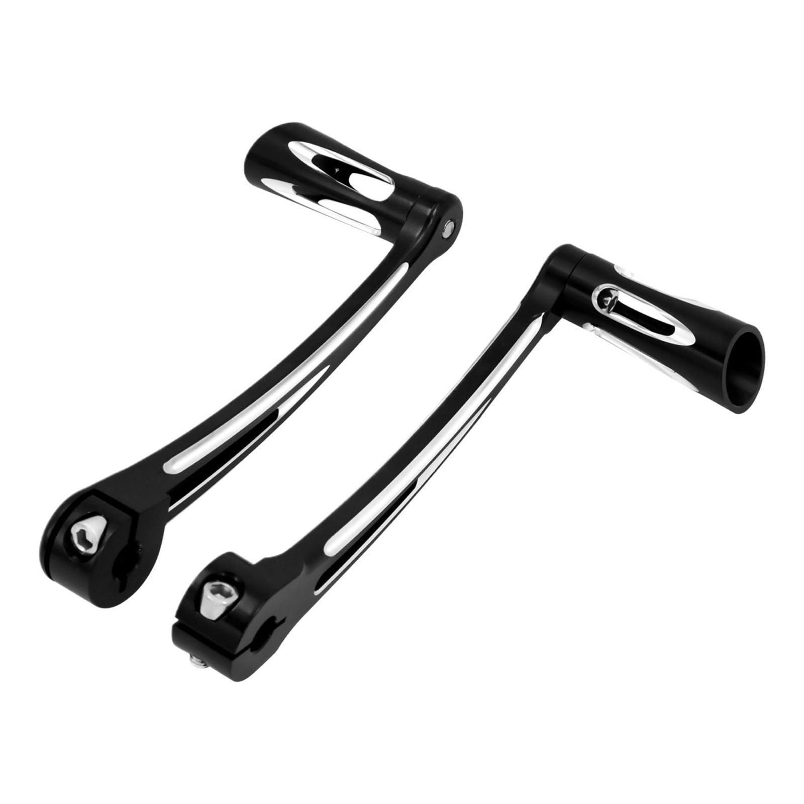 Hewpngs Shift Lever Motorcycle Cnc Heel Toe Shifter Pegs For Ha&Rley Touring Street Electra Glide Road King Flh Flht Softail Fl Fatboy Shifts Levers