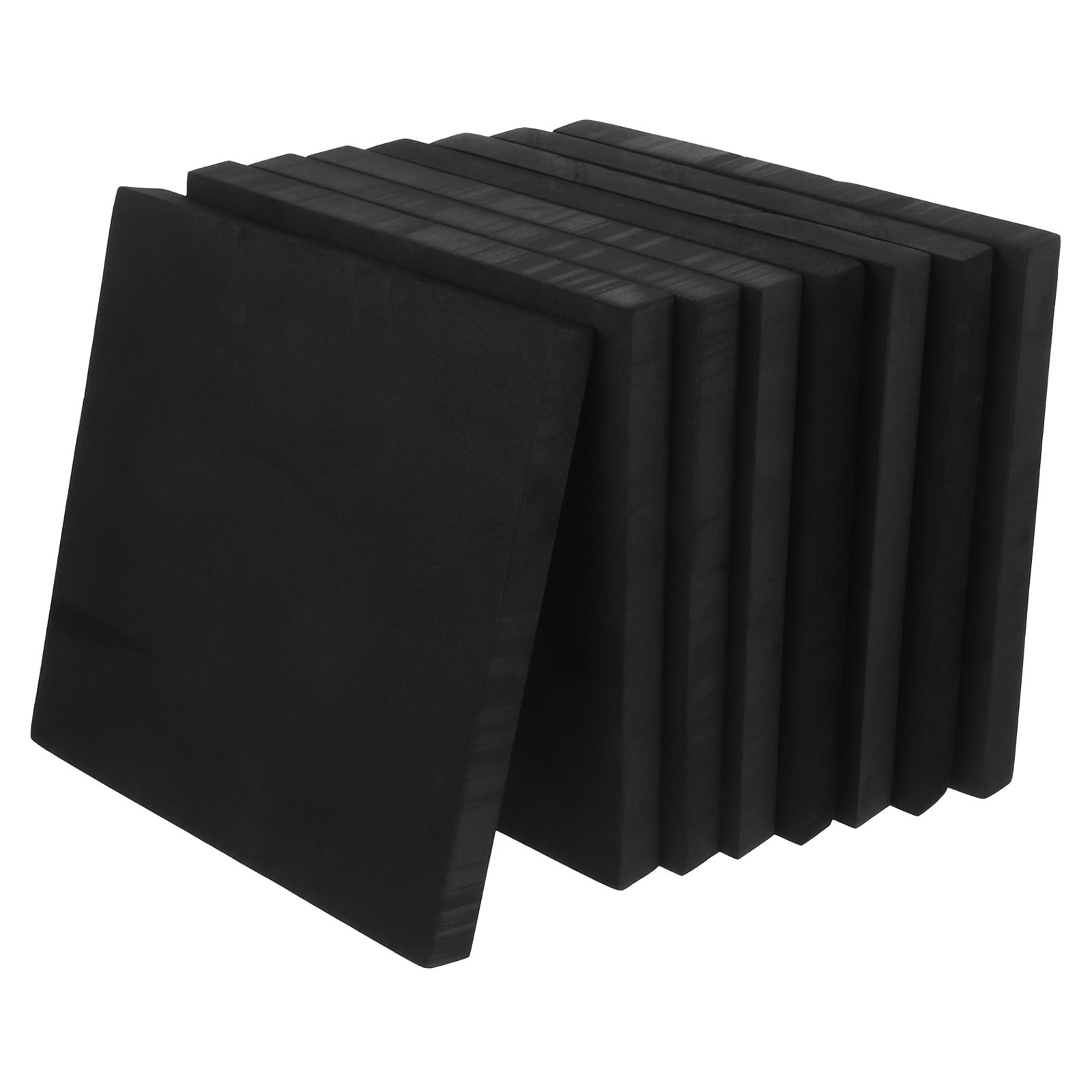 YARNOW Mousse Découpable en Eva Noire pour Emballage et Expédition, Coussin Haute Densité 10x1 Pouces, Protection Supérieure et Facile à Stocker, Lot de 8 Pièces