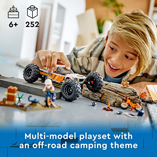 Lego 6425862 City 4X4 Off-Roader Adventures 60387 Building Toy - Camping Set Including Monster Truck Style Car thumb #1