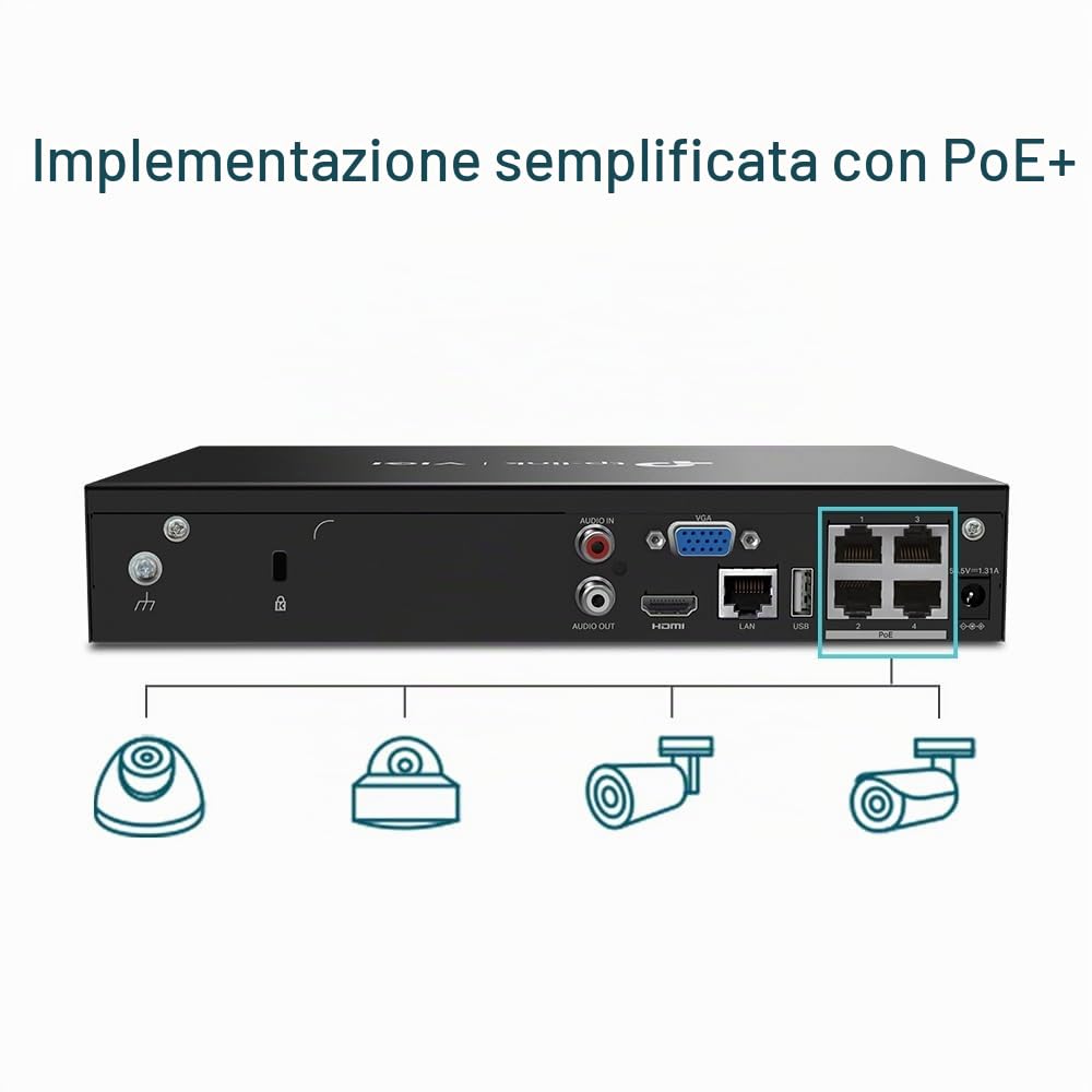 Rejestrator TP-LINK VIGI NVR1004H-4P