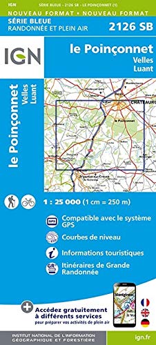 Le Poinçonnet / Velles / Luant gps: 2126 (Série Bleue)