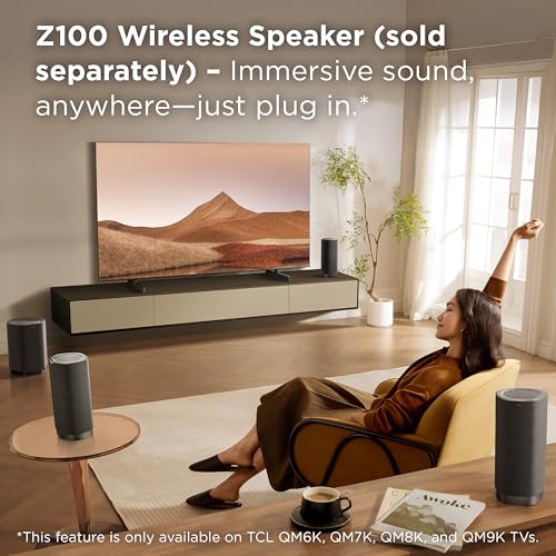 TCL Z100 Wireless Home Theater Subwoofer with Dolby Atmos FlexConnect Technology, 5.25” Woofer, 130W Output Power, Smart Calibration - Image 10