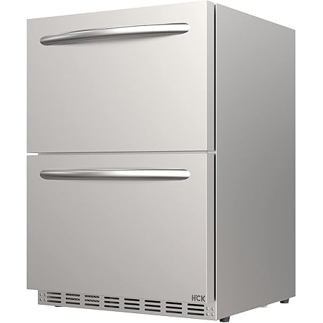 Korean-Style Under Counter Refrigerator Double Drawer Fridge