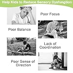 Balance Board with Maze for Kids, 20 inch Labyrinth Wobble Board Rocking Seesaw Sensory Training with 2 Balls & 2 Replacement Labyrinth Disks, Non-Slip Pedals Indoor Outdoor for Boys Girls - Image 5